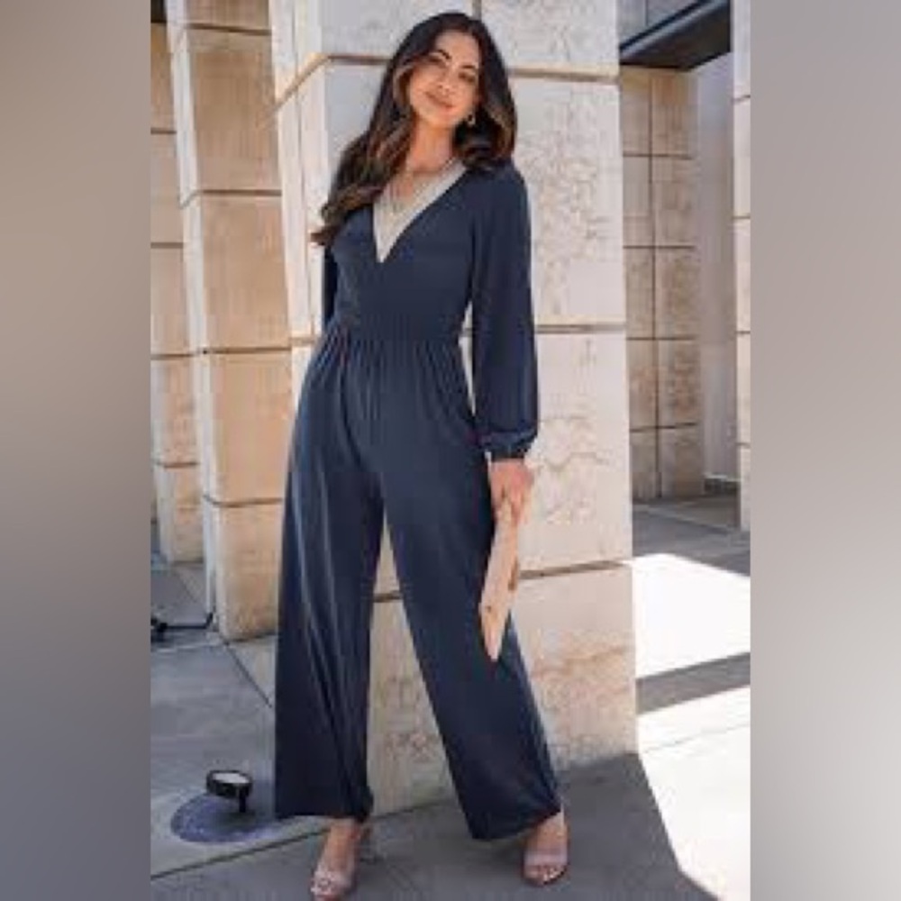 Elegant Navy Jumpsuit